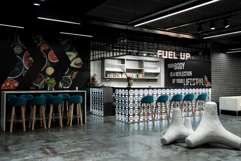 Nutrition space in best gym in south bangalore Meridian Fitness