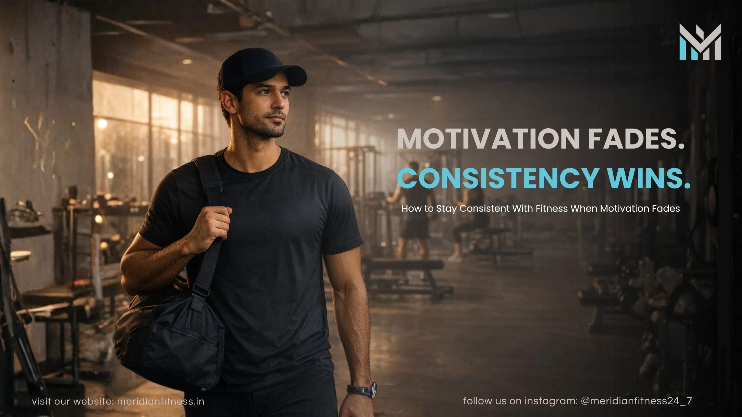 Meridian Fitness member staying consistent with their fitness routine despite losing motivation