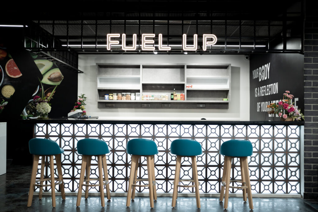 nutrition station to fuel up after your workout in merdian fitness jp nagar